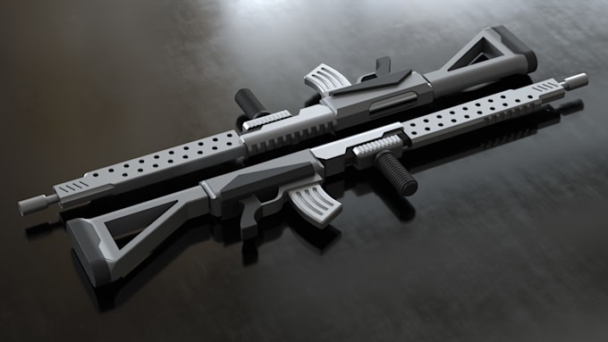 create futuristic weapon concept