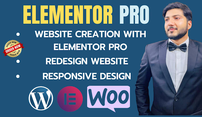 design or redesign wordpress website development and maker with elementor pro