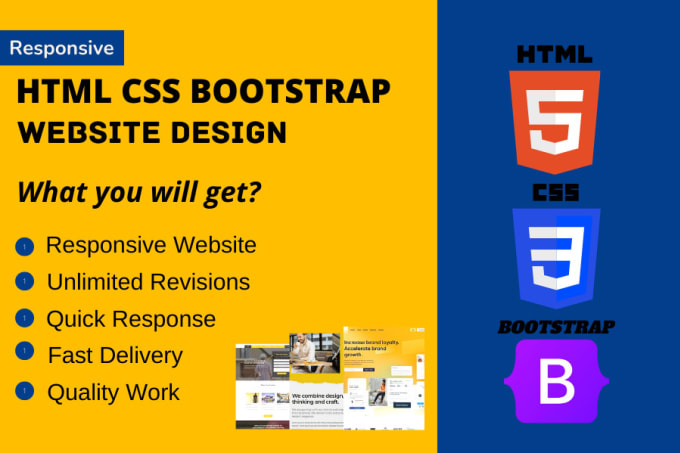 Design modern responsive html css bootstrap website by Hadeed_sudheer ...