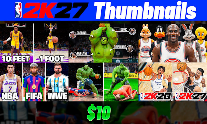 do a high CTR custom nba 2k27 thumbnail