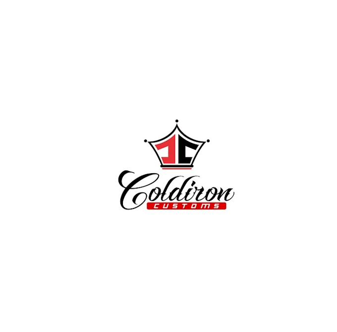 create a hot rod logo for coldiron customs