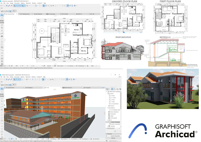offer personalized archicad and lumion lessons from essential to advanced stage