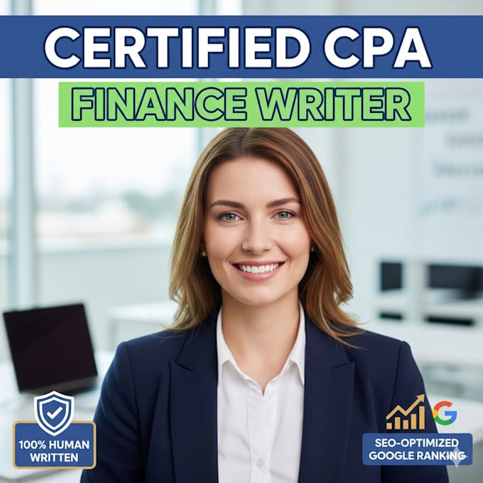 write expert finance articles as a certified CPA