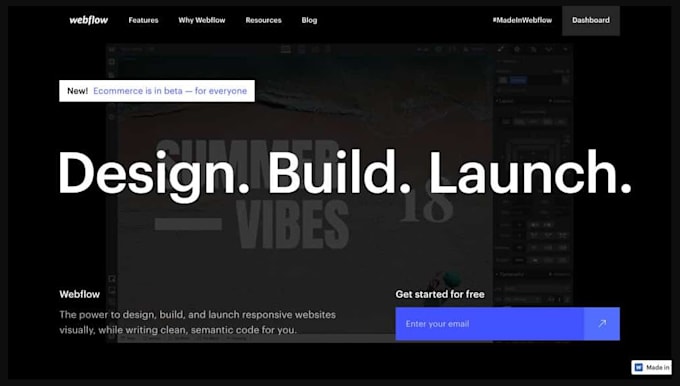 be a webflow developer website with SEO optimize