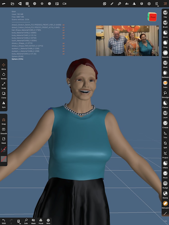 Paint 3d model for you in procreate by Marinaeis Fiverr