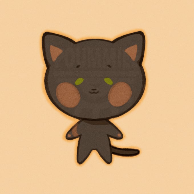 Draw a cute anime chibi pet icon, profile picture, pp, pfp by Poummeart