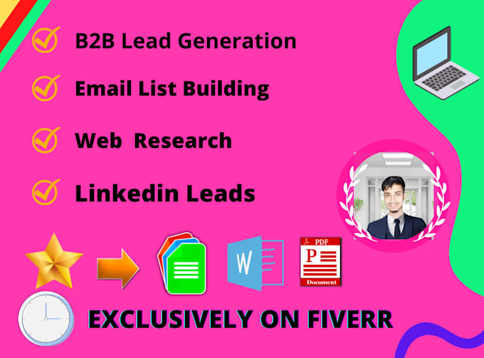 do b2b lead generation and email listing by web research