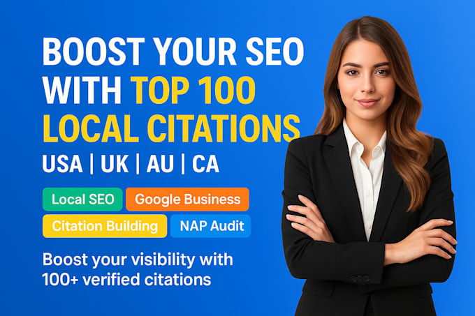 build accurate USA, UK, ca, and au local citations to boost your local SEO
