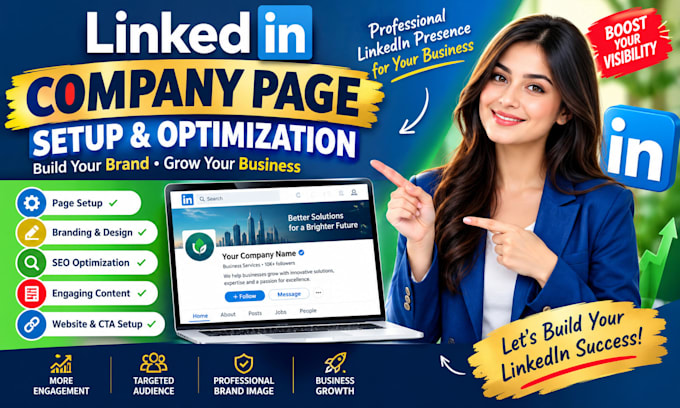 setup optimize your linkedin company business page