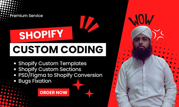 do shopify custom coding, shopify bug fix, figma to shopify website, liquid