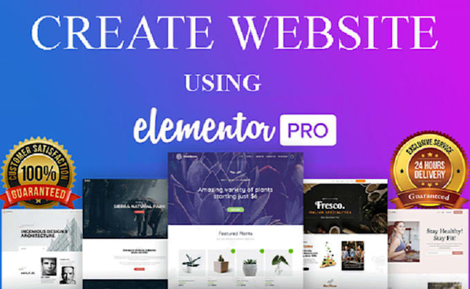 build wordpress website with elementor