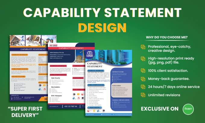 Design an effective and professional capability statement within 8 hours by  Ashik57641