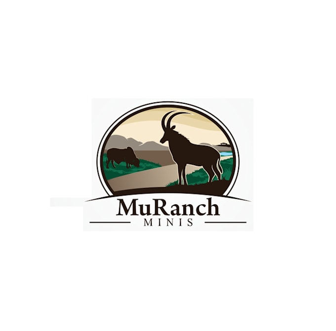 create a simple sleek farm silhouette logo