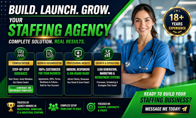 help you start a nurse staffing agency and get more clients