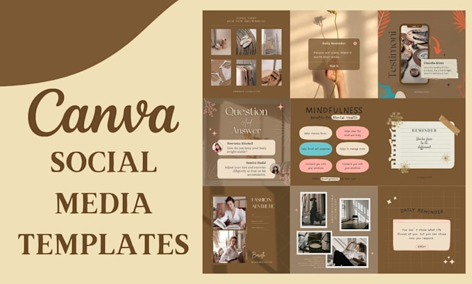 create canva instagram template for beautiful aesthetic feed