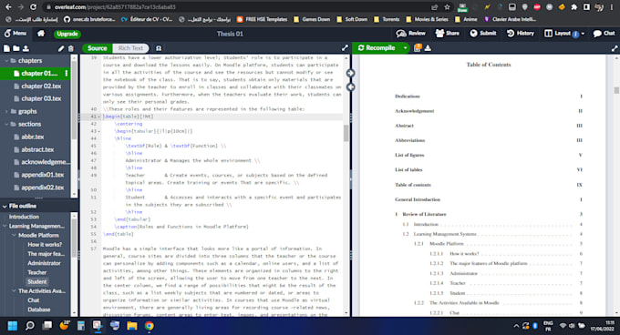 Help you design your document in latex overleaf by Megdadsofiane Fiverr