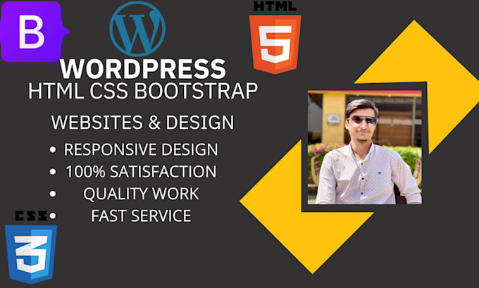 Create html, css bootstrap websites with unique design by Salman00999 ...
