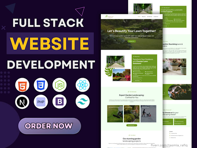 do responsive website development with html css javascript