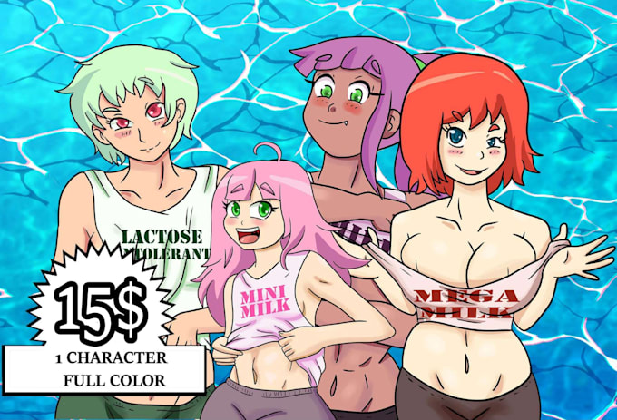 draw anime, comic and fan art illustration nsfw