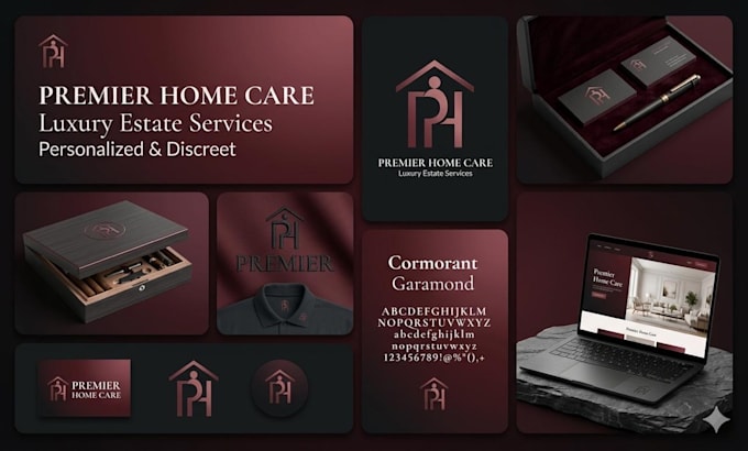 design full branding kit, brand guidelines, brand style guide identity and logo