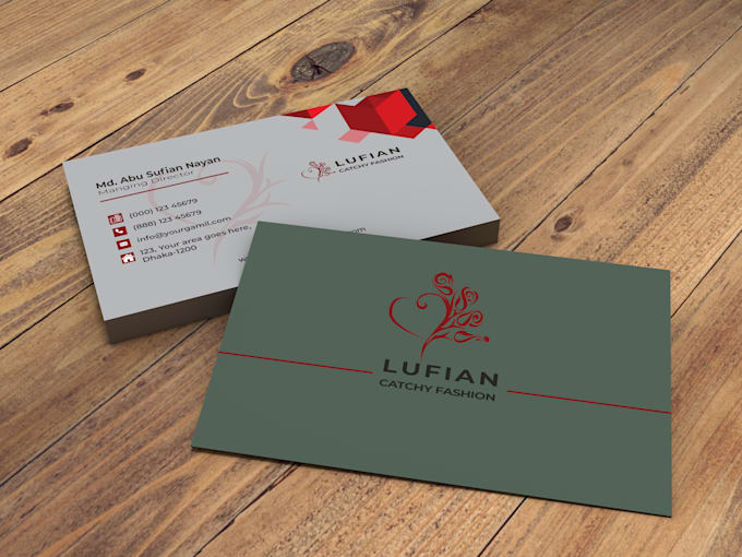 create minimalistic business card design