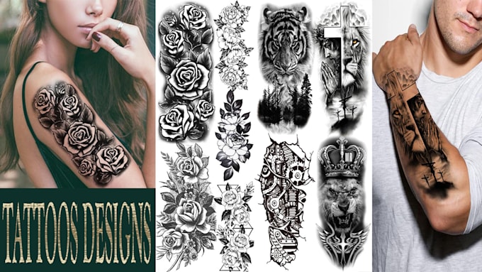 Top 5! I will do hand draw your amazing custom high quality tattoo design  for $25