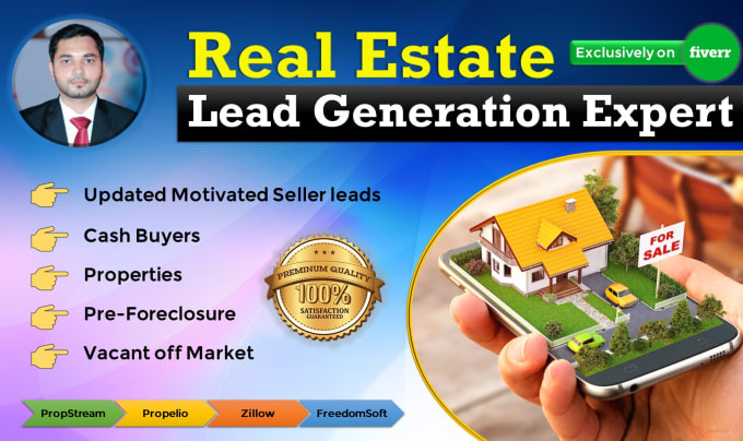 Hire a freelancer to do real estate leads generation with skip tracing