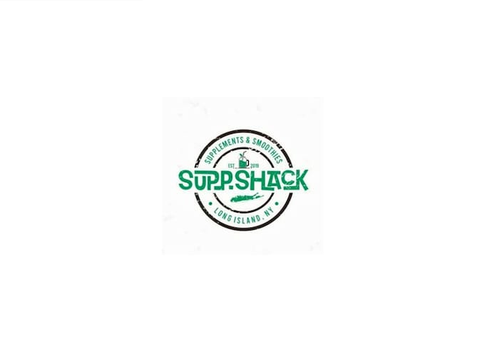 design a stamp style logo for the supp shack