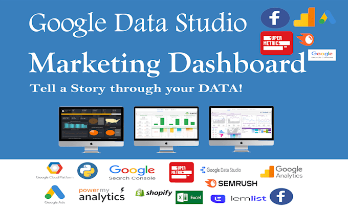 create an analytics or marketing dashboard in google data studio