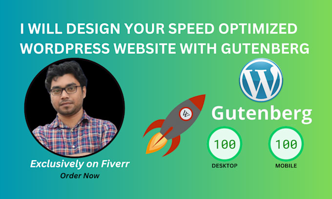 design your speed optimized wordpress website with gutenberg