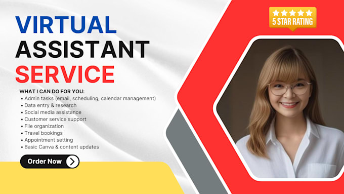 be your virtual assistant for any administrative gig