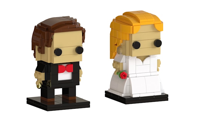 make custom bheadz model using lego bricks