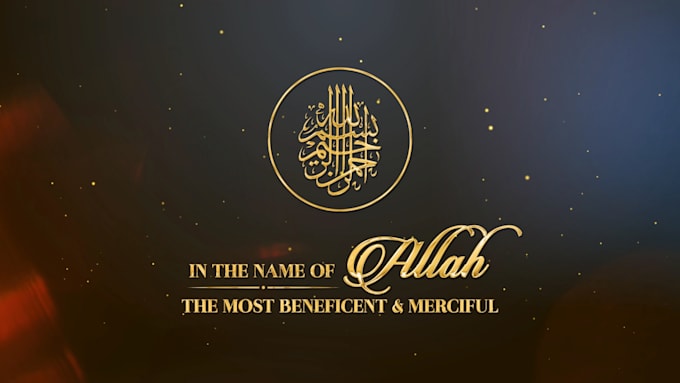 make islamic wedding invitation video in full HD 1080p