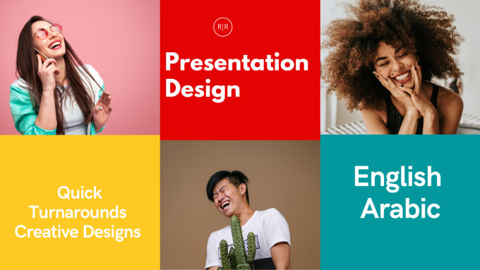 design a powerpoint presentation in english and arabic