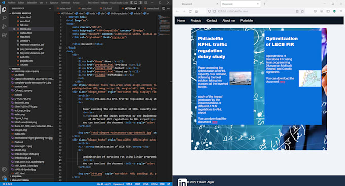 Create a website using html css js and python by E_duard2 | Fiverr