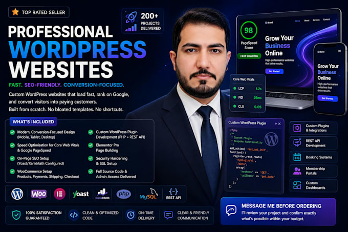 build a custom wordpress website with woocommerce and custom plugin development