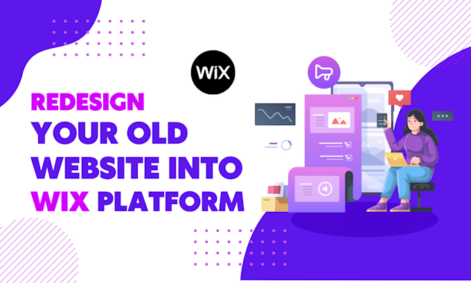 redesign your old website into wix platform