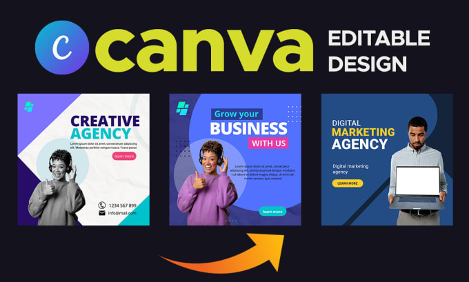 Create a editable canva template for you by Azifam | Fiverr