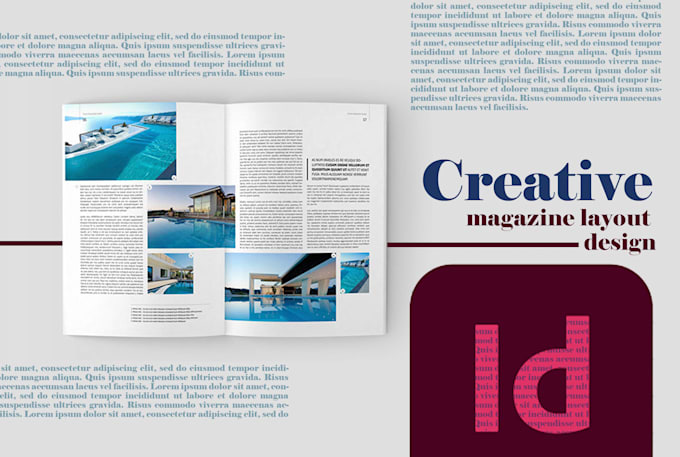 create a creative magazine layout design