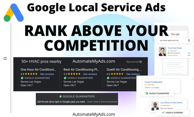 set up and manage google local service ads for local leads