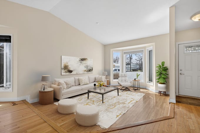 create realistic virtual staging for vacant property photos