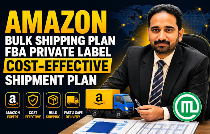 create amazon fba pl shipments plan, bulk shipping plan and inventory management