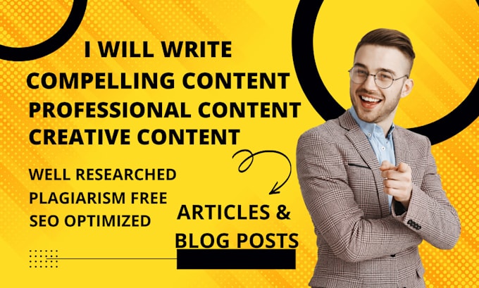 write creative, compelling, and professional content for you