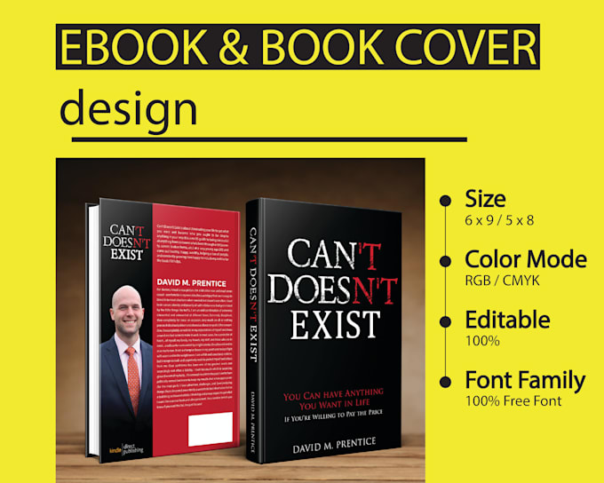 design a book cover and ebook layout in canva