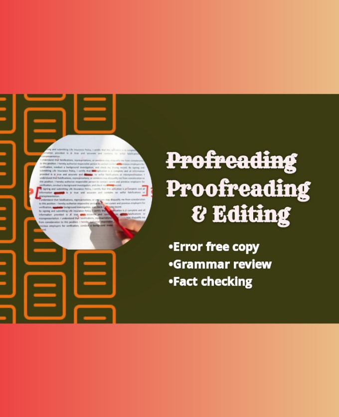 Do professional proofreading and editing services by Tolsilfat | Fiverr