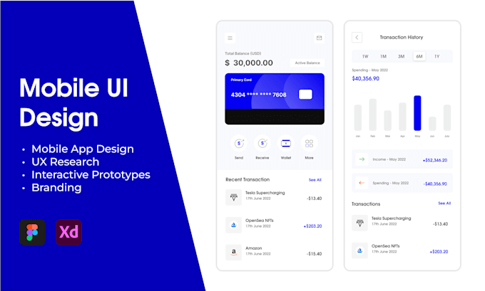 Create modern ui ux design for your mobile app by Aryachandra767 | Fiverr