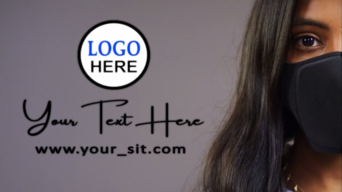 add logo and text corporate promo video
