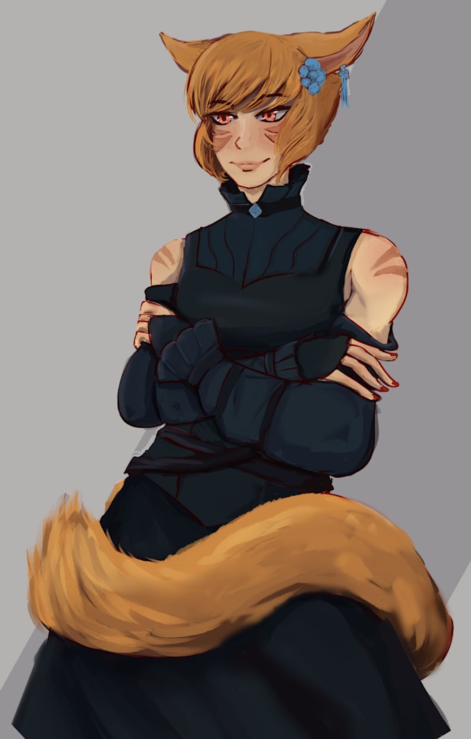 Paint your ffxiv warrior of light, ttrpg pc, oc or wow pc by