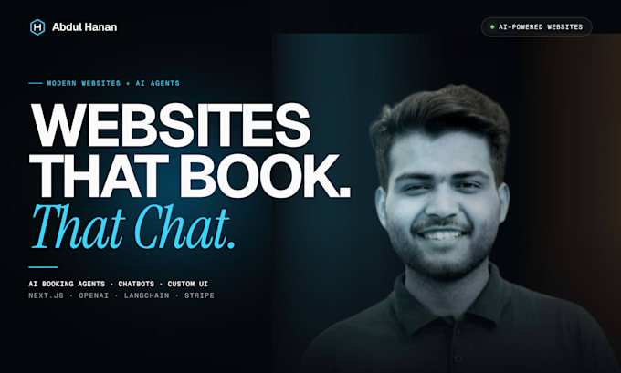 design and develop custom websites with ai booking agents and chatbots