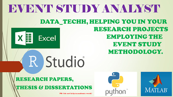 Do event study analysis projects in r, python, excel, and matlab by ...